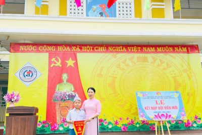 Lễ kết nạp Đội viên cho học sinh lớp 3 năm học 2024-2025